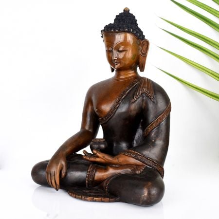 Premium Copper Tibetan Buddhist Deity Lord Buddha Statue for DÃ©cor