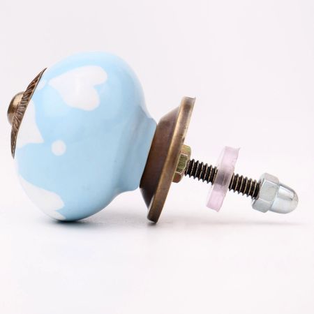 Turquoise Heart Knob (1)