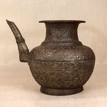 Handmade Finest Copper Pot with Spout for Vintage Collection