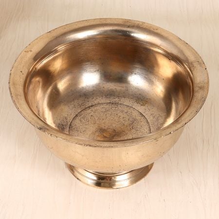 Brown Handmade Brass Holy God Bathtub Pot for Prayer Room