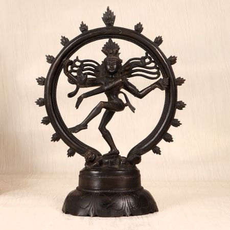 Vintage Finest Brass Lord Shiva Natraja Statue for Home Decor