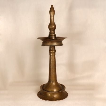 High-Quality Brass South Indian Oil Lamp for Prayer Room