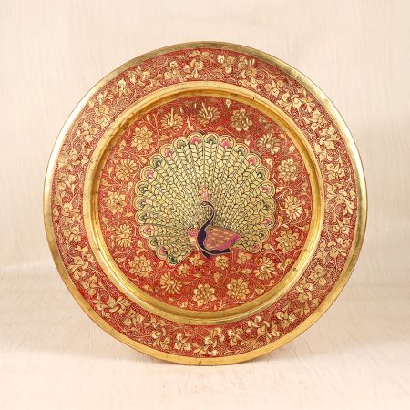 Vintage Handmade Premium Brass Hanging Plate for Decoration