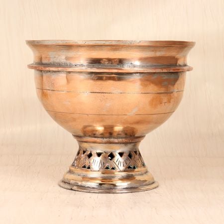 Shiny Handmade Premium Copper Pot for Flower Decoration