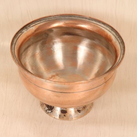Islamic Art Handcrafted Copper Pot in Vintage Finish for Decor
