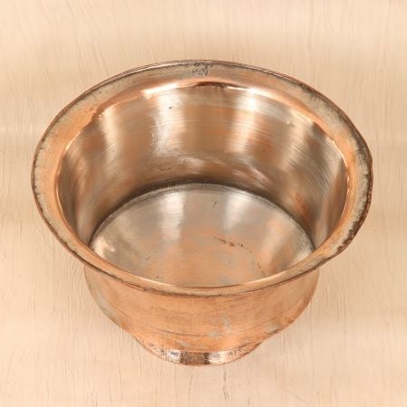 Handcrafted Vintage Copper Bowl for Serving Fruits