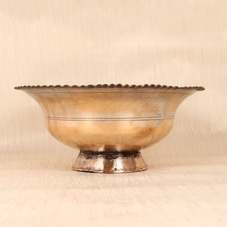 Shiny Handcrafted Premium Copper Bowl for Home Decoration