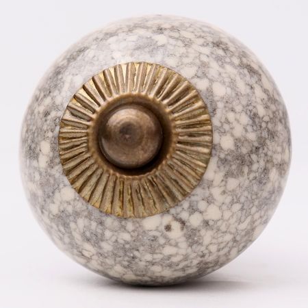 Marble Cream Crackle Ceramic Cabinet Knob