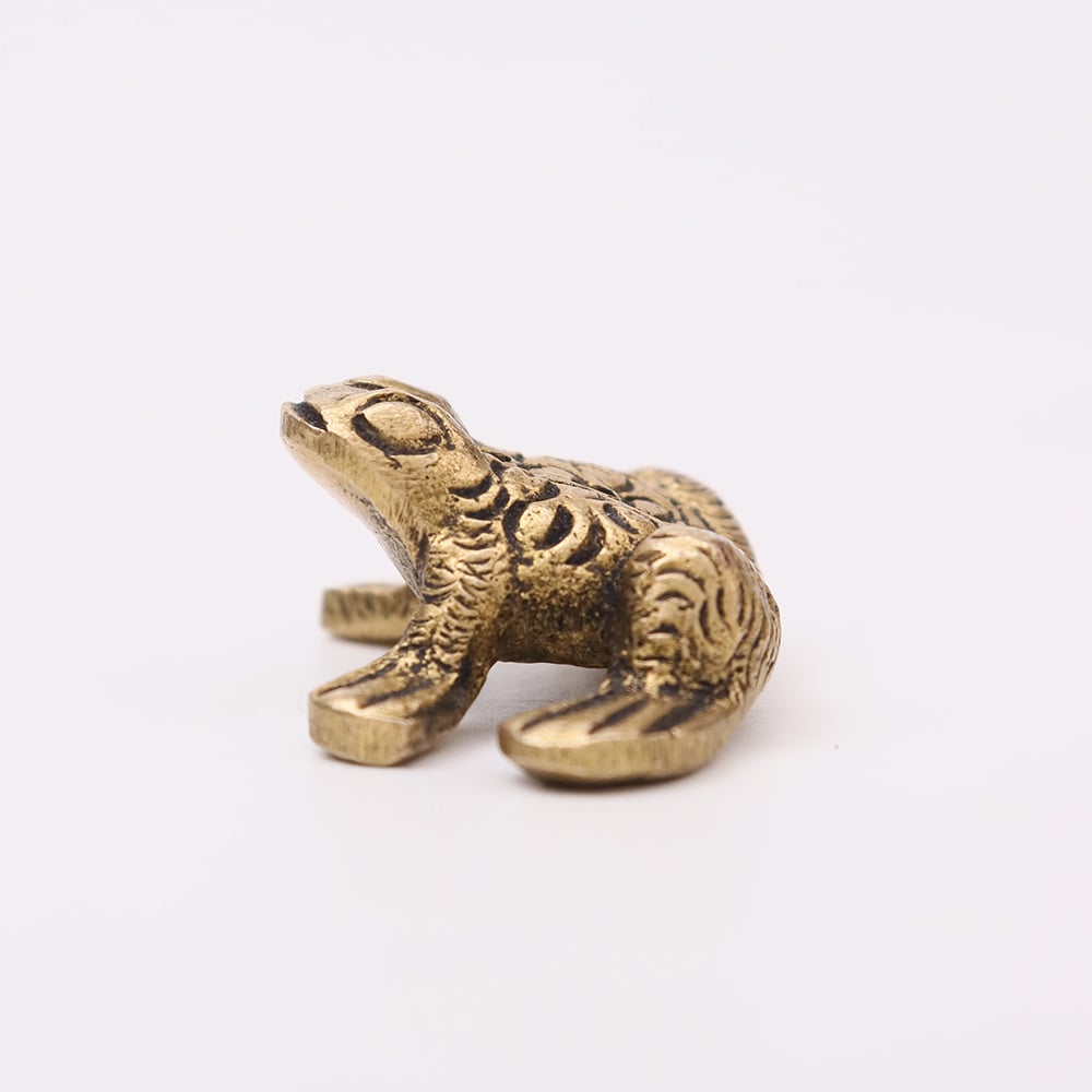 Brass Antique Golden Frog Agarbatti/ Incense Holder Stand