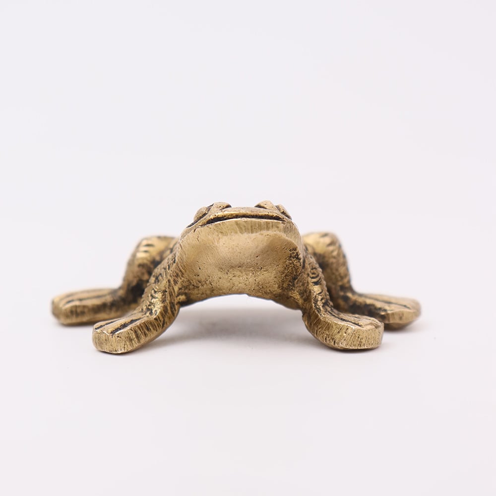 Brass Antique Golden Frog Agarbatti/ Incense Holder Stand