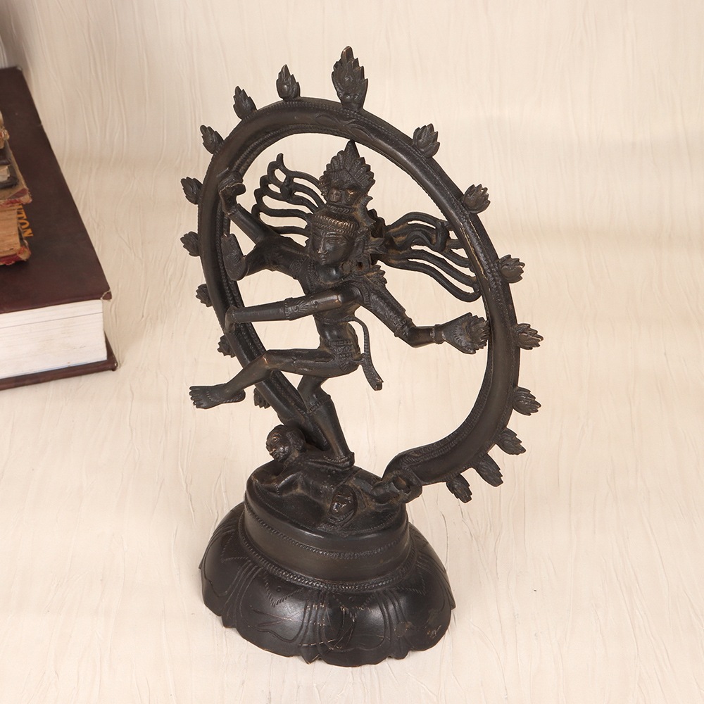 Vintage Finest Brass Lord Shiva Natraja Statue for Home Decor