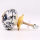Grey Tiny Flower Cabinet Knob
