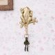Golden Bronze Frog Wall Hooks