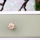 Cherry Heart Ceramic Floral Cabinet Knob Online