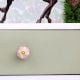 Pink Polka Dotted Small Ceramic Cabinet Knobs