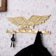 Brass Golden Eagle Wall Hanging Hook Wall Multiple Organizer