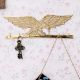 Brass Golden Eagle Wall Hanging Hook Wall Multiple Organizer