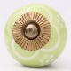 Lime Green Floral Knob