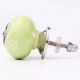 Lime Green Floral Knob
