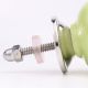 Lime Green Floral Knob