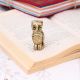 Antique Golden Brass Standing Owl Incense Stick Holder