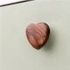 Brown Wooden Heart Drawer Knob