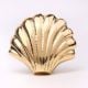 Solid Golden Shell Brass Drawer Knob
