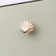 Solid Golden Shell Brass Drawer Knob