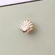 Solid Golden Shell Brass Drawer Knob