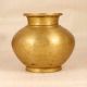 South Indian Plain Finish Holy Water Pot Made of High-Quality Brass