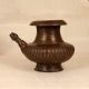 Central Indian Art Holy Brass Water Pot with Spout for Rituals