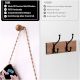 Natural Wooden Wall Hooks-6 Pieces