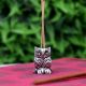 Silver Brass Owl Decorative Incense Holder Paper weight