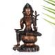 Vintage Buddhist Deity Avalokiteshvara Padmapani Copper Statue