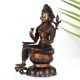 Vintage Buddhist Deity Avalokiteshvara Padmapani Copper Statue