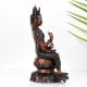 Vintage Buddhist Deity Avalokiteshvara Padmapani Copper Statue