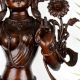 Vintage Finish Goddess Green Tara Copper Statue in Tibetan Art