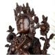 Vintage Finish Goddess Green Tara Copper Statue in Tibetan Art