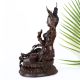 Vintage Finish Goddess Green Tara Copper Statue in Tibetan Art