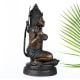 Vintage Lord Hanuman Brass Statue in Tibetan Art for Decor