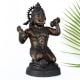 Vintage Lord Hanuman Brass Statue in Tibetan Art for Decor