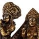 Handmade Vintage Brass Lord Krishna and Radha Decorative Statue