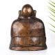 Handcrafted Laughing Buddha Brass Statue in Chinese Art