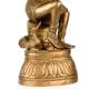 Vintage Brass Statue of Mother Feeding Lord Krishna for Decor