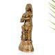 Vintage Brass Statue of Mother Feeding Lord Krishna for Decor