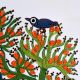 Gond Acrylic Painting on Paper by Padma Shri Awardee Durgabai Vyam