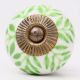 Green Decorative Leaf Drawer Knob