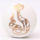 Golden Animals Pattern Ceramic Dresser Knobs-6 Pieces