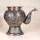 Nickel Plated Silver Finish Copper Water Pot with Spout for Rituals