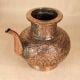 Handcrafted Antique Finish Copper Water Pot with Spout for Rituals